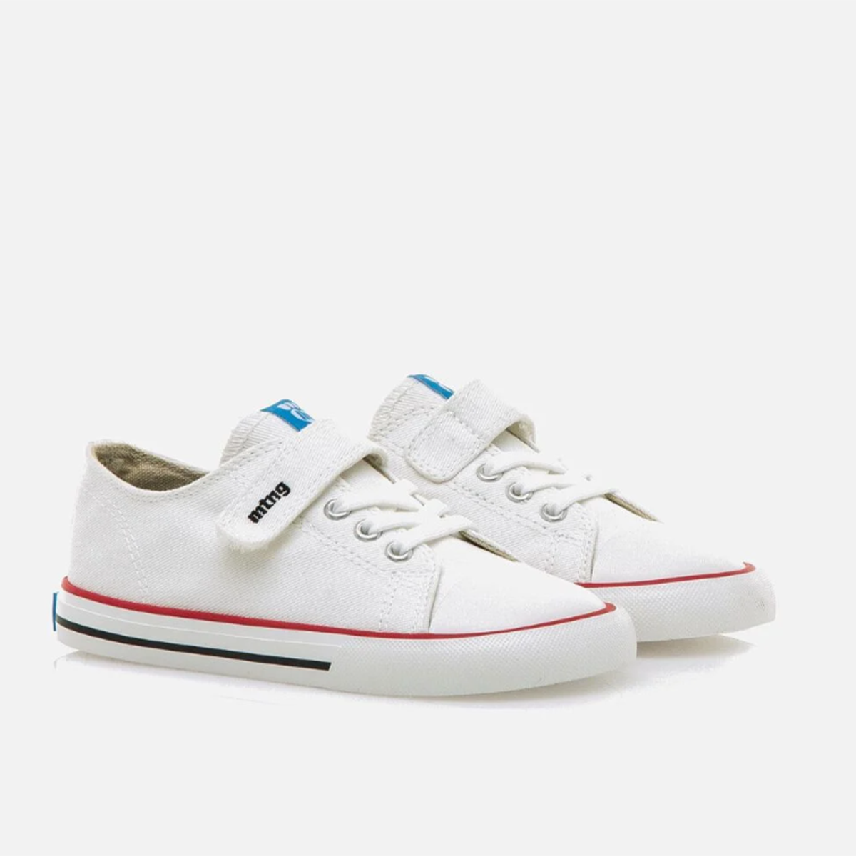 Zapatillas deportivas blanco Mustang Free cierre velcro