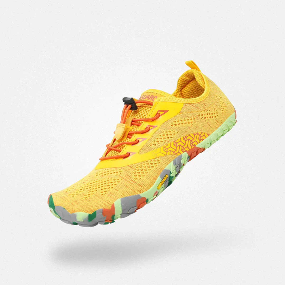 Deportivas barefoot mujer SMART II Saguaro amarillas vista lateral