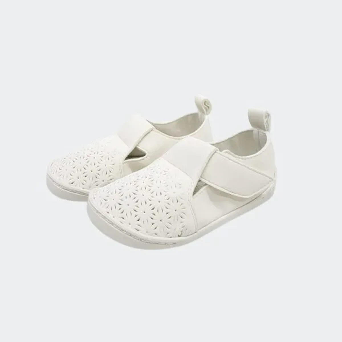 Zapatillas barefoot niño White Baby Lobitos en color blanco con diseño ergonómico