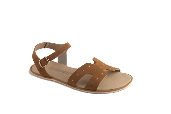 Sandalias barefoot mujer Coqueflex 1577 suede habano