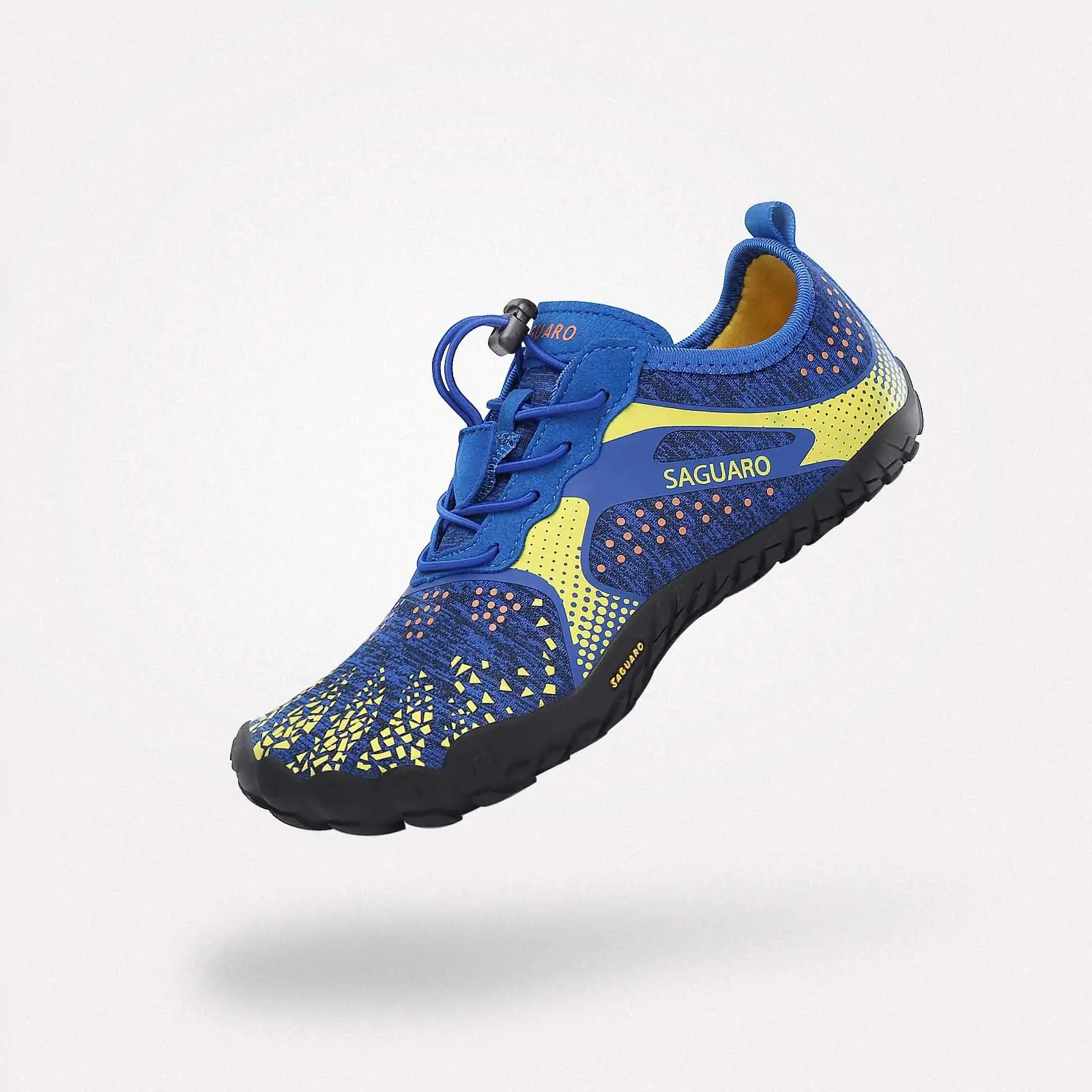 Zapatillas respetuosas niño Saguaro en color azul y amarillo, diseño ligero y flexible