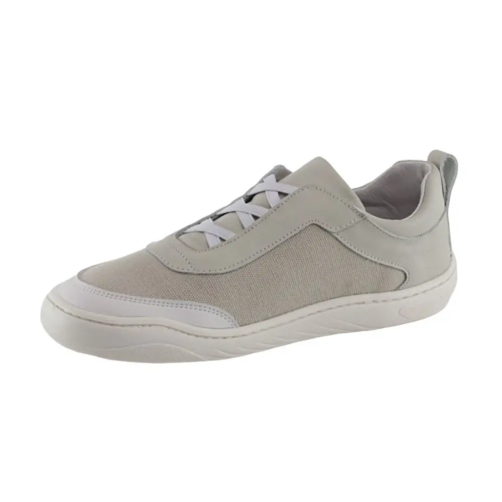 Deportivas barefoot mujer Blandy Shoes modelo Jan en beige, materiales transpirables