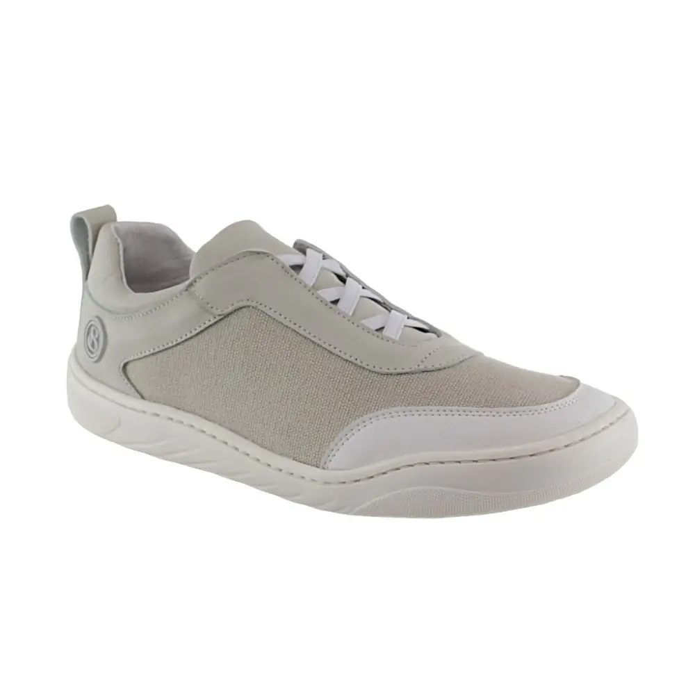 Deportivas barefoot mujer Blandy Shoes modelo Jan en beige, diseño respetuoso con suela flexible