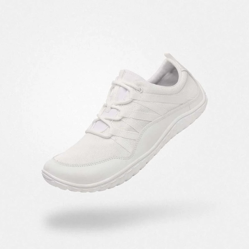 Deportiva Saguaro Blanco Forestep Ⅰ, deportiva barefoot adulto en color blanco con diseño minimalista y transpirable.