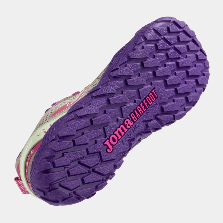 Zapatillas barefoot niño Joma Tundra gris-lila vista trasera