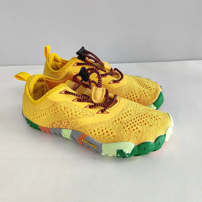 Deportivas barefoot niños Saguaro Smart II amarillas con suela flexible