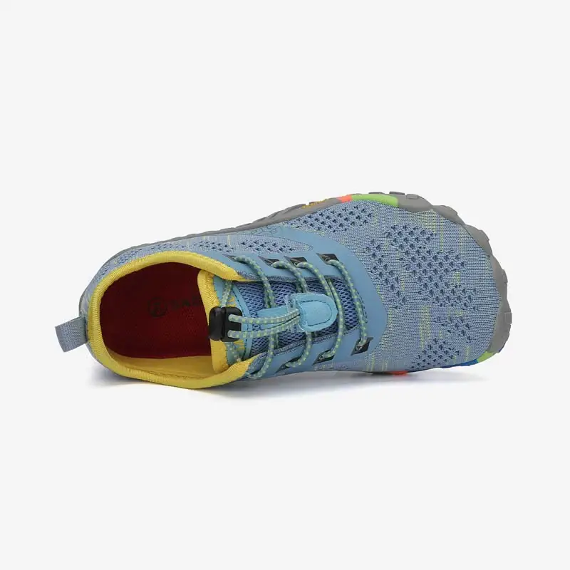 Vista superior deportiva barefoot niño Saguaro Smart I azul