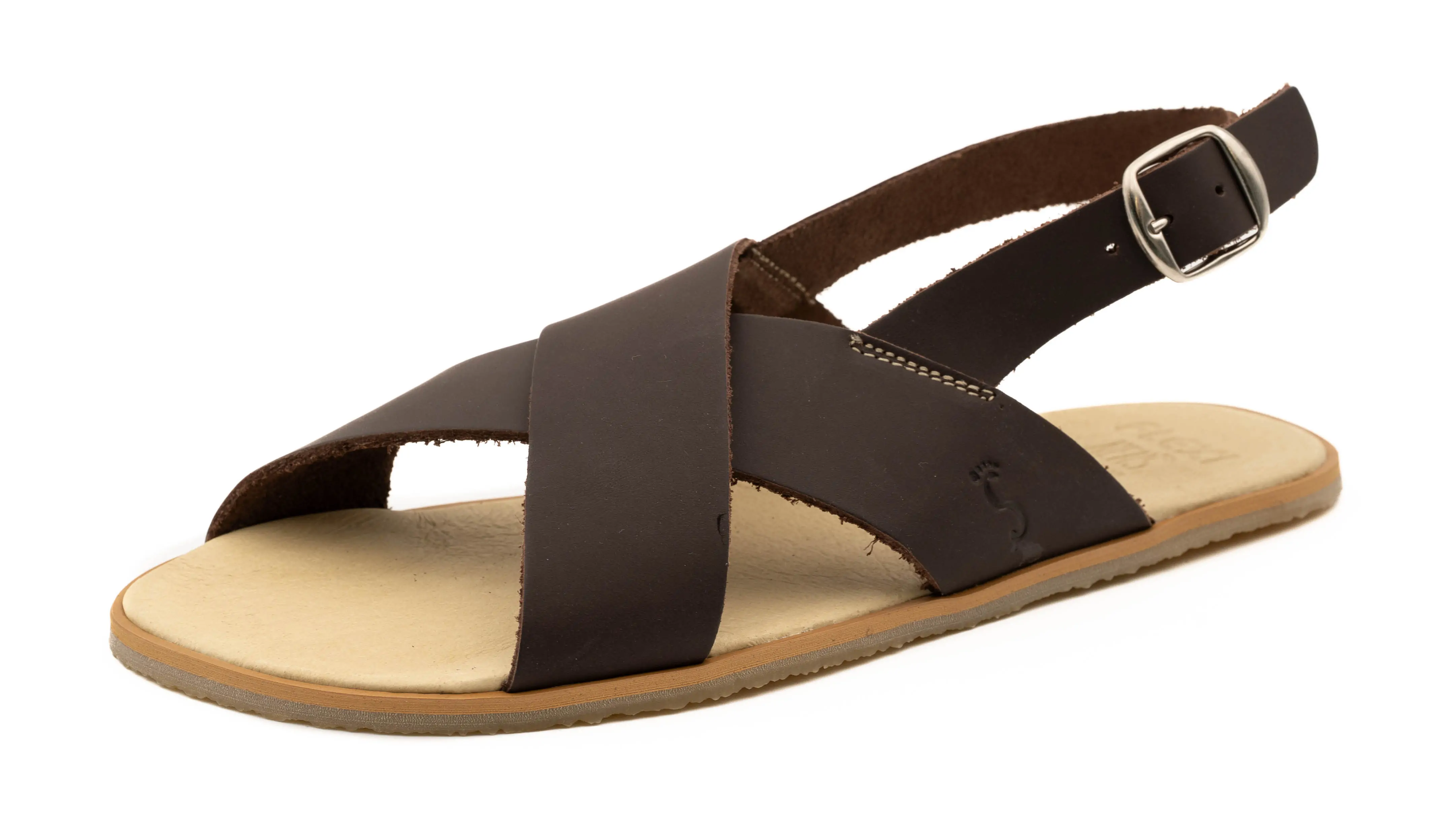Sandalia barefoot marrón FlexiNens 5205 vista lateral