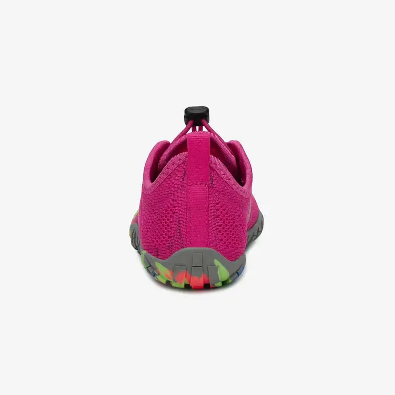 Vista trasera deportivas barefoot niños SMART I Saguaro rosa