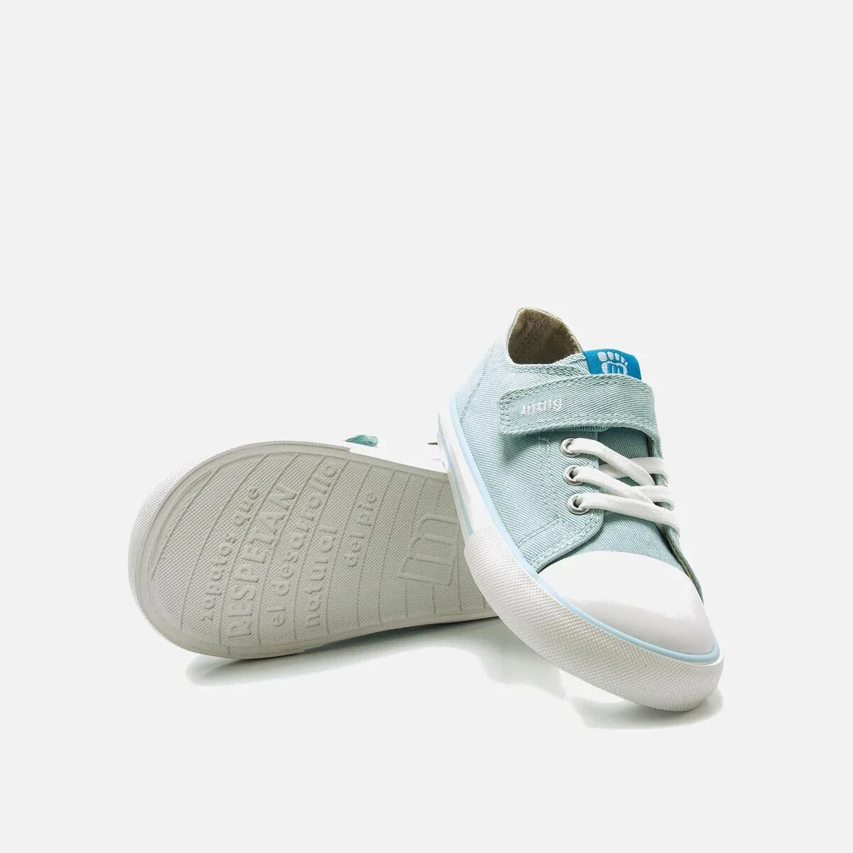 Zapatillas deportivas azul Mustang Free detalle ergonómico