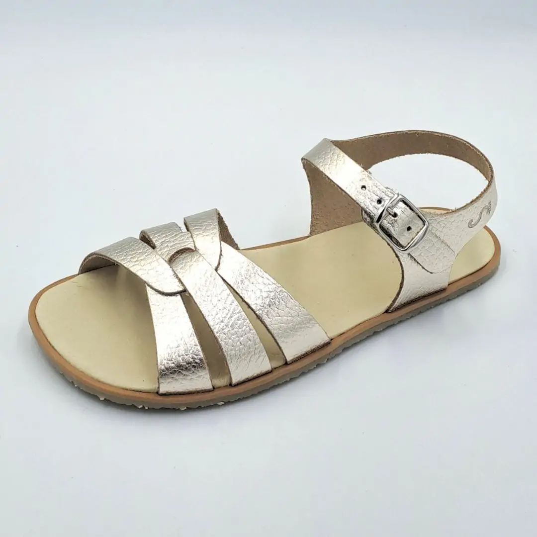 Sandalias respetuosas infantiles FlexiNens 5759 Caprone Cava color oro