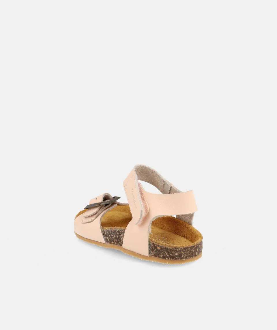 Sandalias respetuosas niño Ponza nude Blanditos by Crios vista trasera