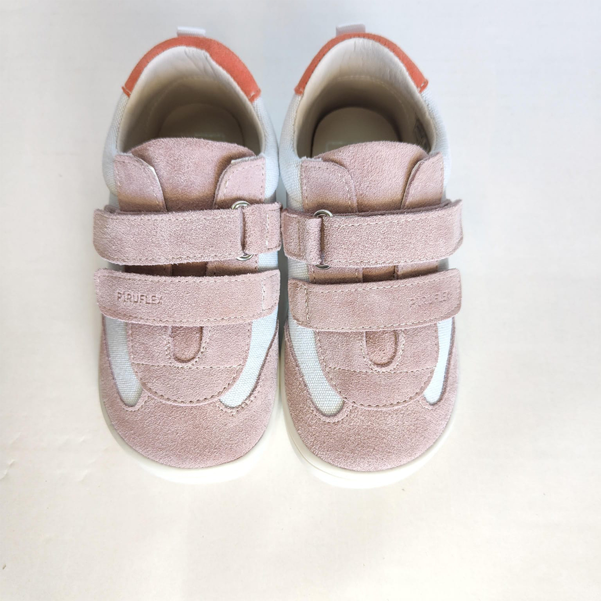 Zapatillas respetuosas unisex Piruflex rosa y beige con cierre velcro