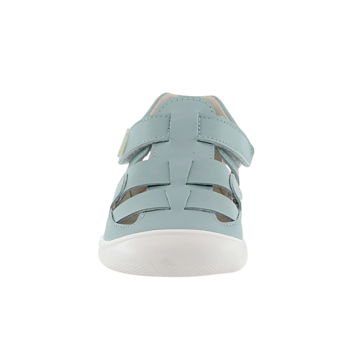 Vista superior de sandalias respetuosas niña Piruflex PF271-6 turquesa
