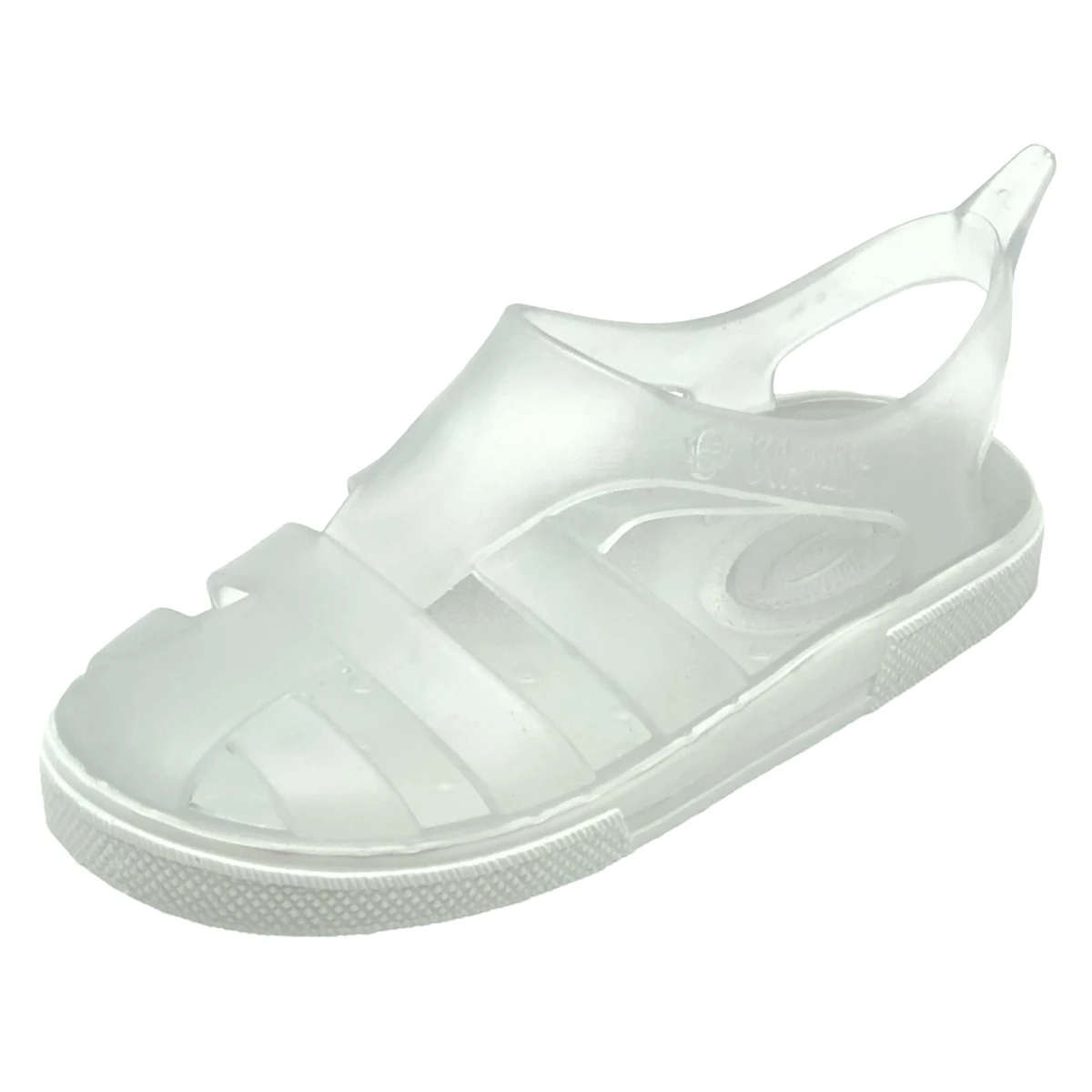 Cangrejera Boatilus Bioty transparente vista lateral diseño barefoot