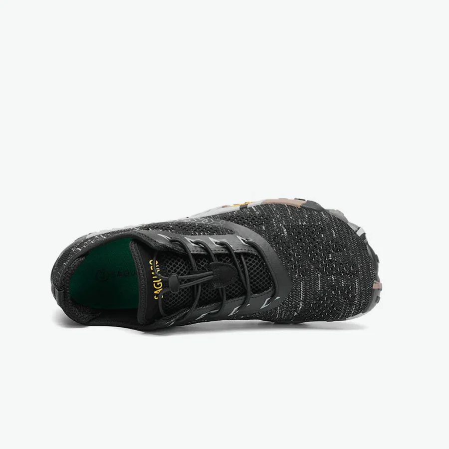 Deportivas barefoot mujer Saguaro SMART II negro camuflaje vista superior