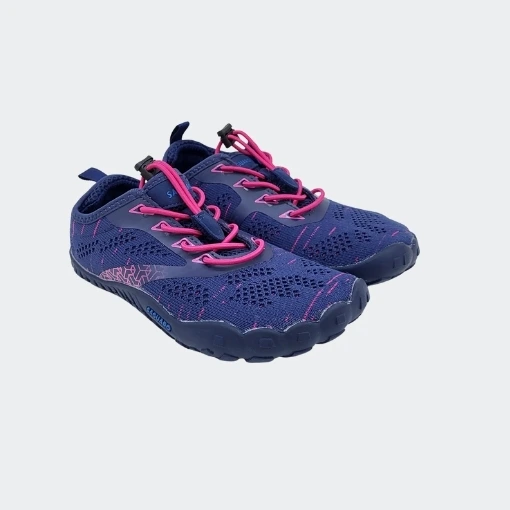 Deportivas barefoot mujer Saguaro Smart I Navy marino rosa
