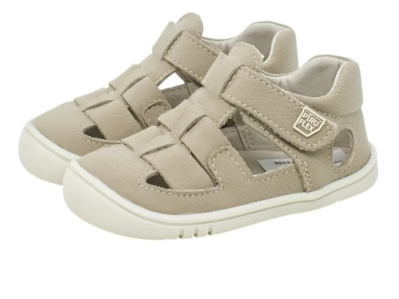 sandalias barefoot niño arena vista lateral