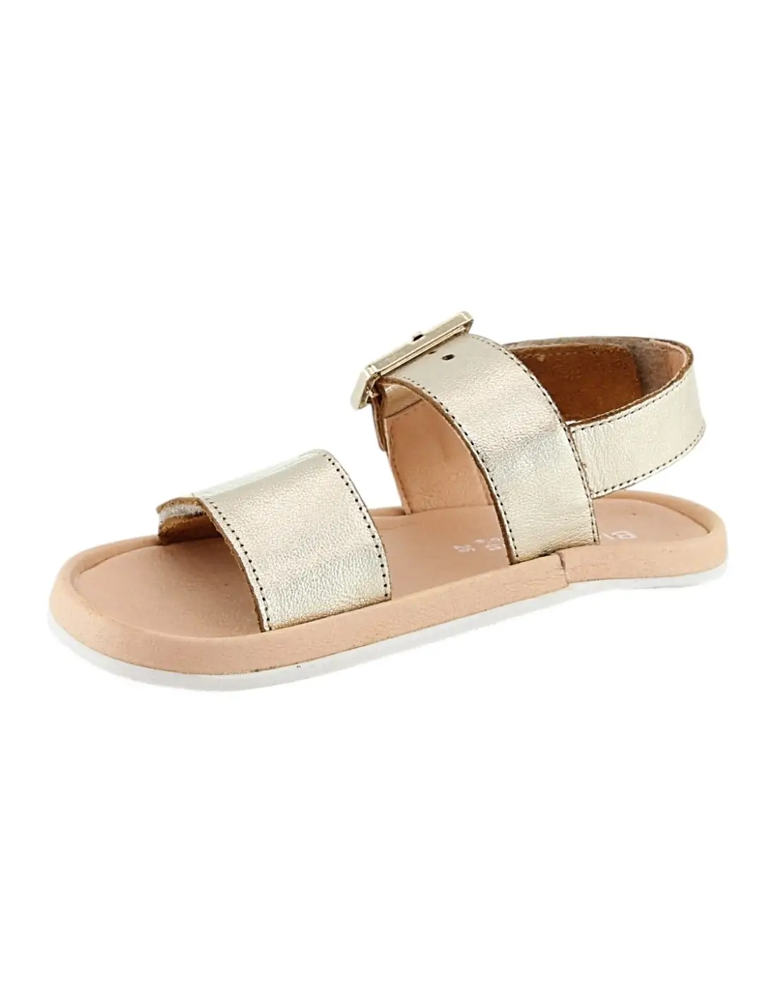 sandalias barefoot mujer blanditos capri champan detalle suela