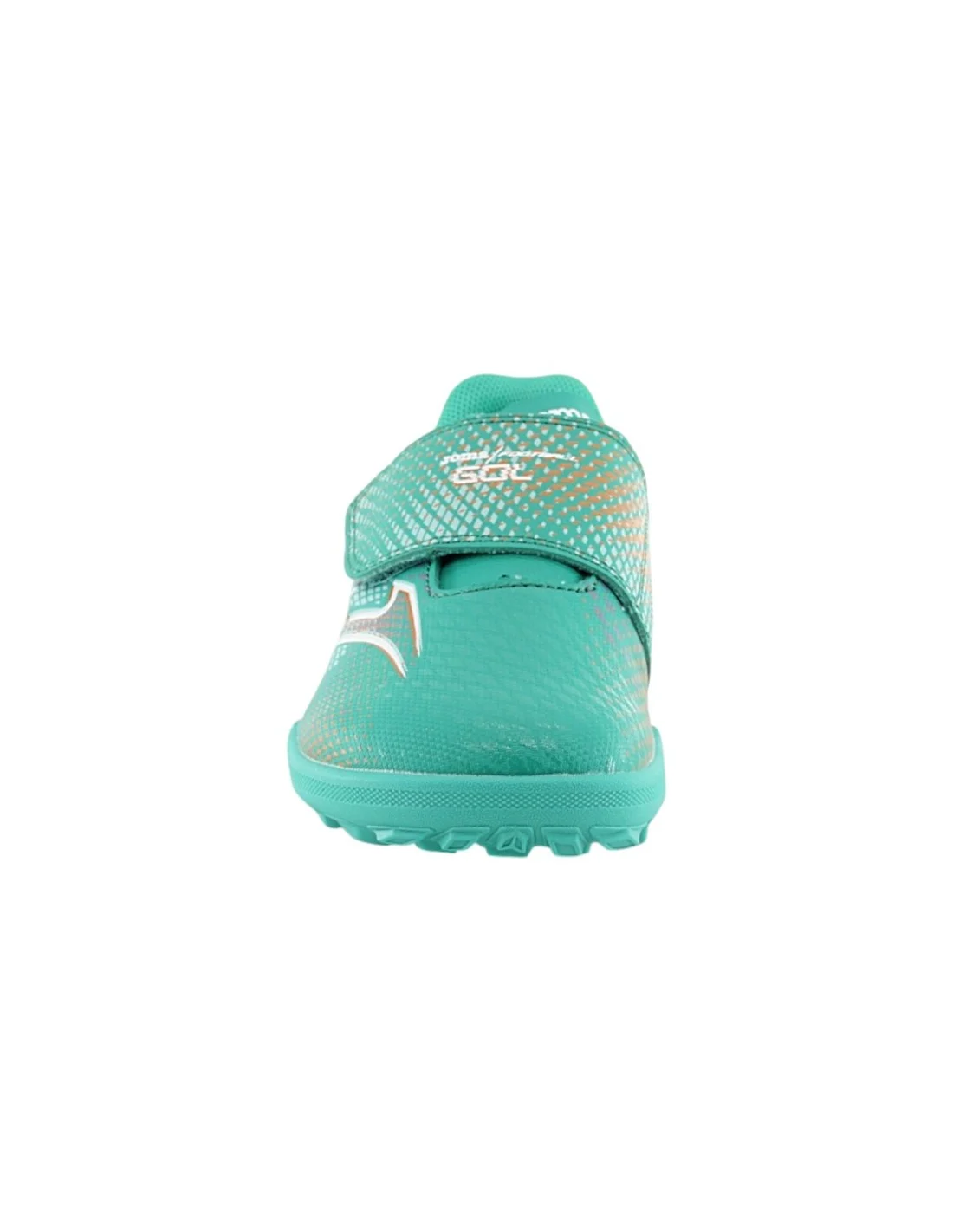 Zapatillas fútbol niño Joma Barefoot multitacos turquesa detalle suela